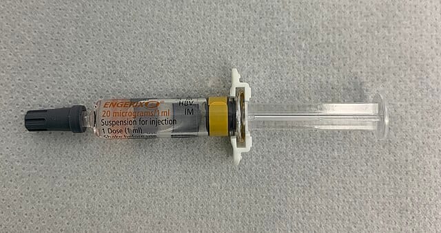 Hepatitis B vaccine ( Image Source - Wikimedia Commons )